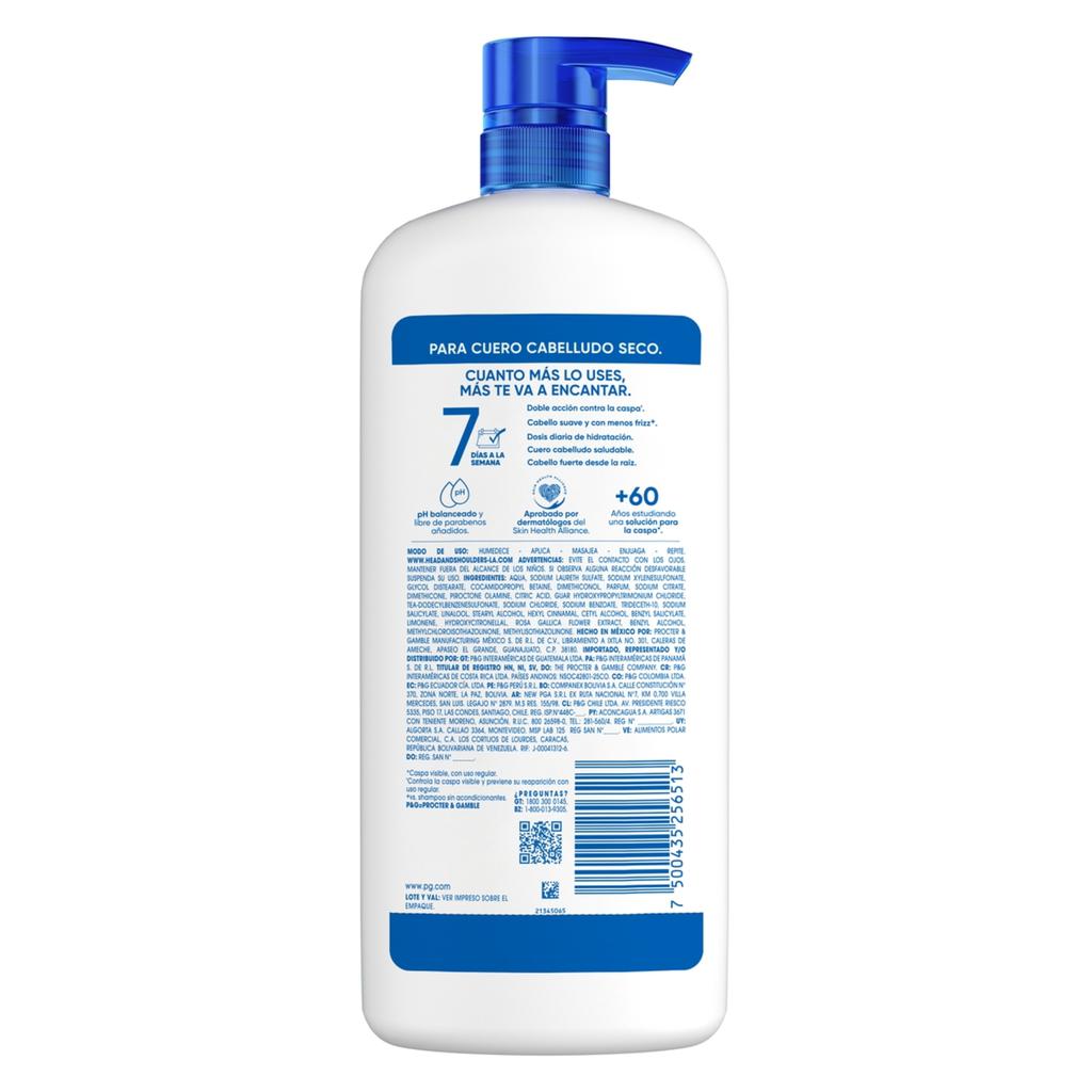 Head & Shoulders Shampoo Control Caspa con Extracto de Rosa Francesa 1.19 L / 40.24 oz