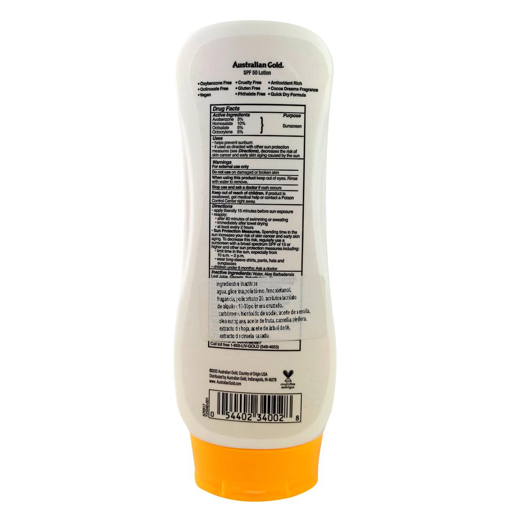 Australian Gold SPF 50 Bloqueador Solar 237 mL / 8 oz