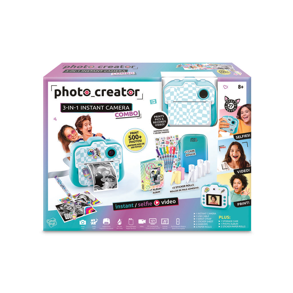 Photo Creator Kit de Cámara Instantánea de Fotos Digitales 3 en 1
