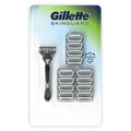 Gillette SkinGuard Máquina de Afeitar para Piel Sensible con 13 Cartuchos + Mango