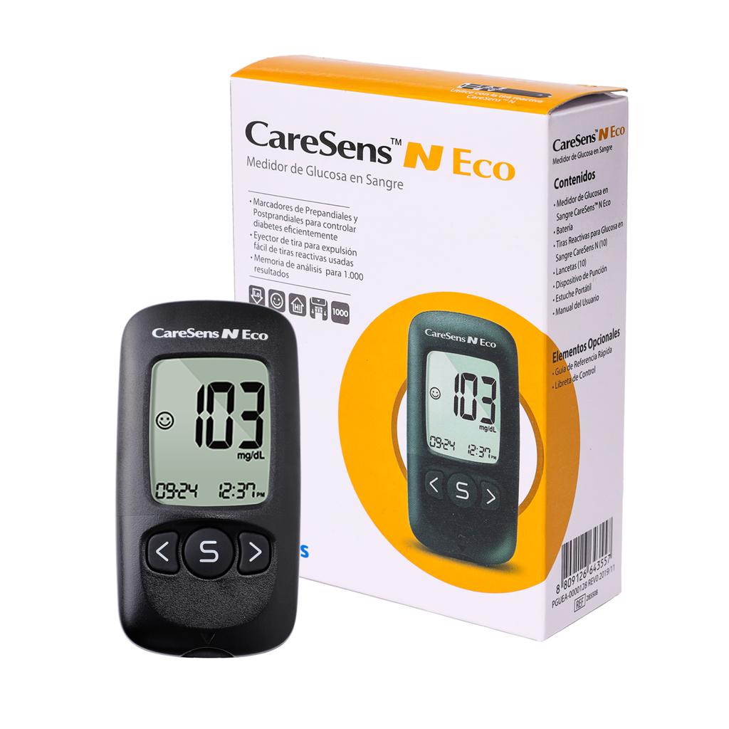 CareSens Kit de Glucómetro Aparato + Accesorios  con Sistema de Precisión Avanzada