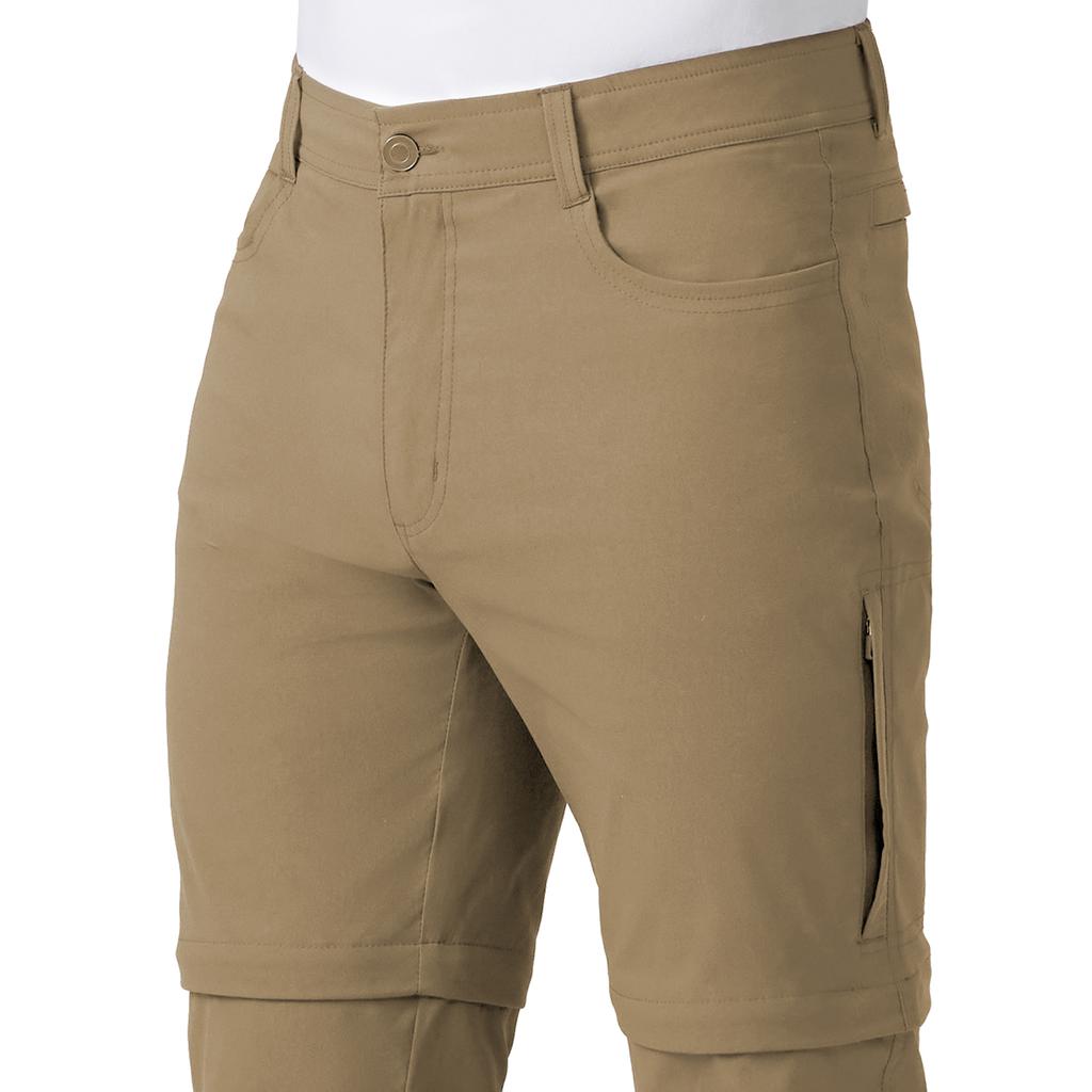 Free Country Pantalón Convertible Color Caqui para Hombre