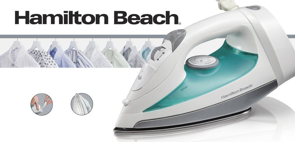 Hamilton Beach Plancha de Vapor con Cable Retráctil