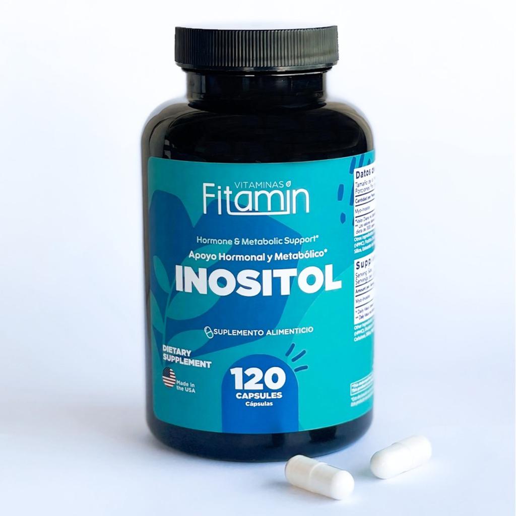 Fitamin Inositol Suplemento para Equilibrio Hormonal y Metabólico 120 Cápsulas