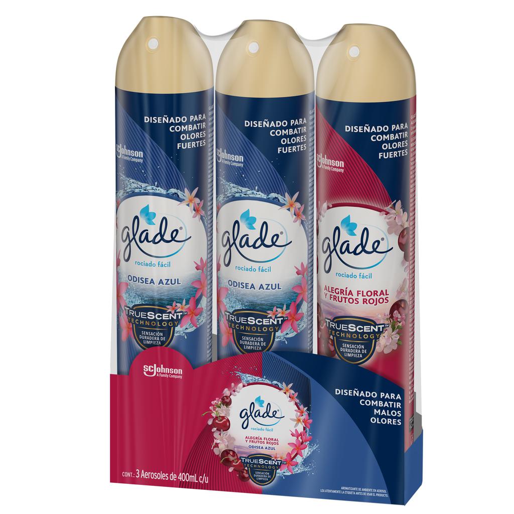 Glade Aerosol Aromatizante Surtido 3 Unidades / 400 mL / 13.52 oz