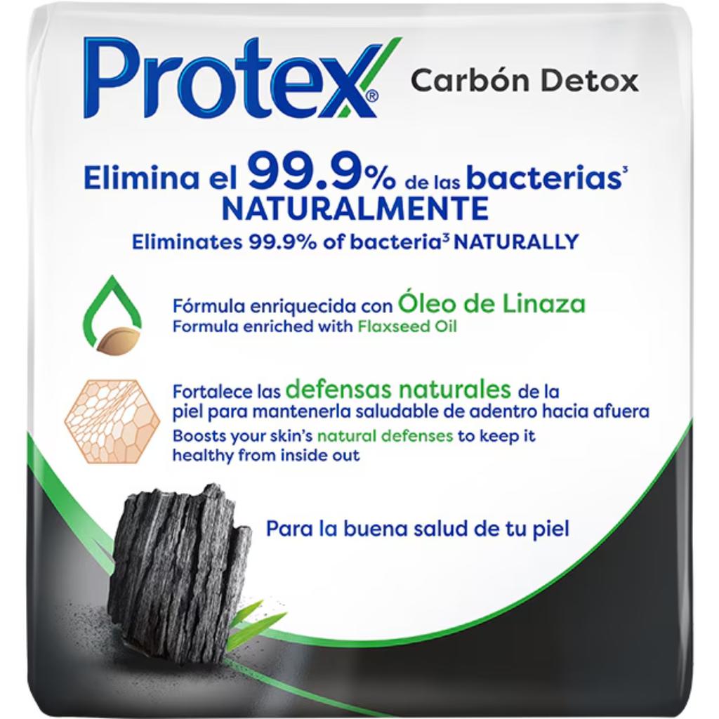 Protex Jabón de Tocador Presentación Surtida Aloe y Carbón Detox 12 Unidades