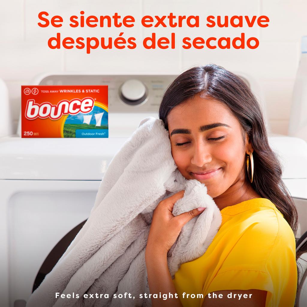Bounce Hojas para Secadora Outdoor Fresh con Suavizante 320 Unidades