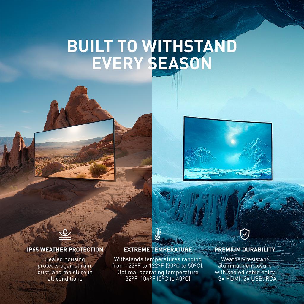 Sonagi 140 cm + Pulgadas Smart WebOs UHD TV para Exteriores S55U1000A1NA