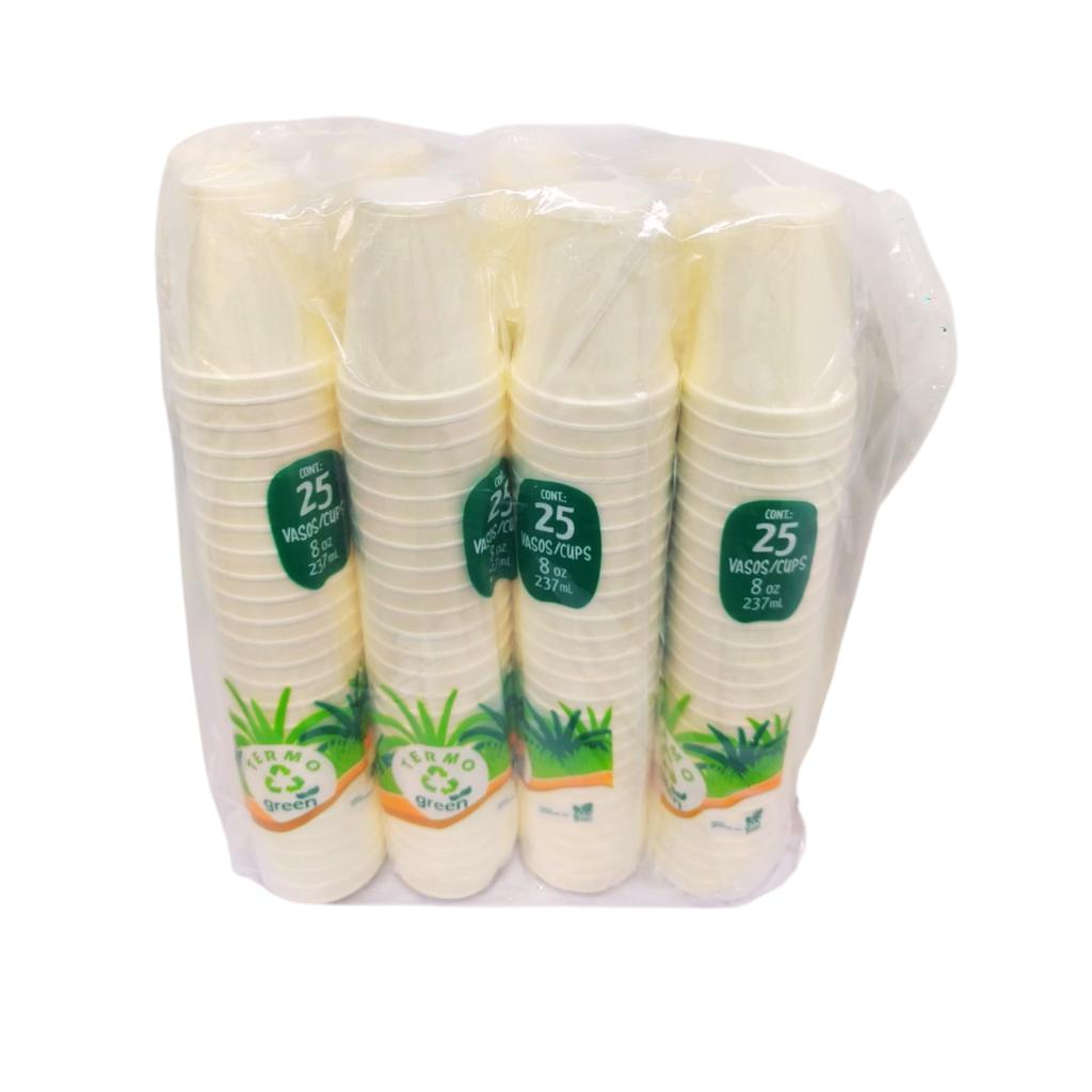 Termogreen Vasos Desechables de Foam 200 Unidades / 236 mL / 8 oz