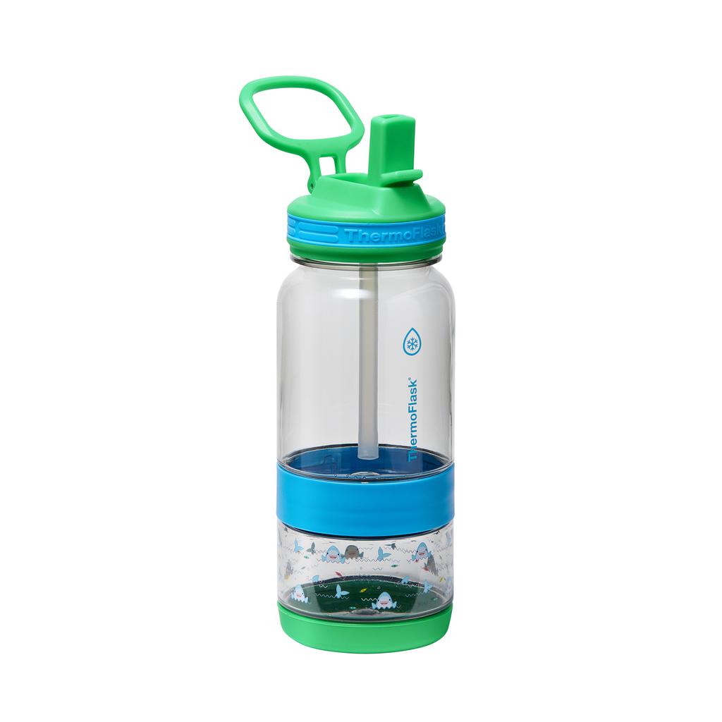 ThermoFlask Botella para Agua con Almacenamiento de Snacks para Niños 2 Unidades / 414 mL / 14 oz