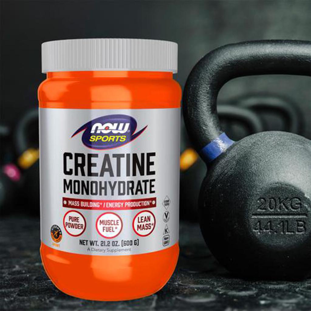 Now Sports Creatina Monohidratada en Polvo 600 g / 1.32 lb