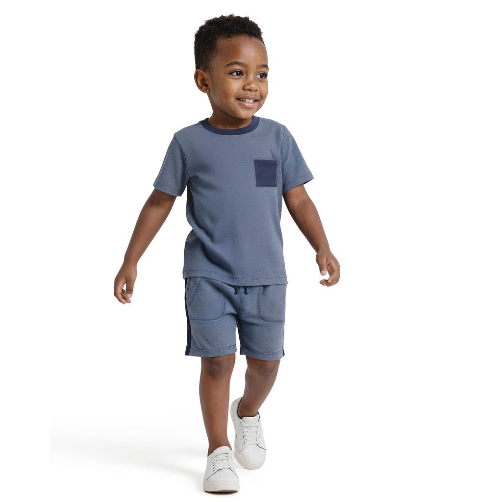 Splendid Conjunto de Camisetas y Bermuda para Niño 3 Piezas