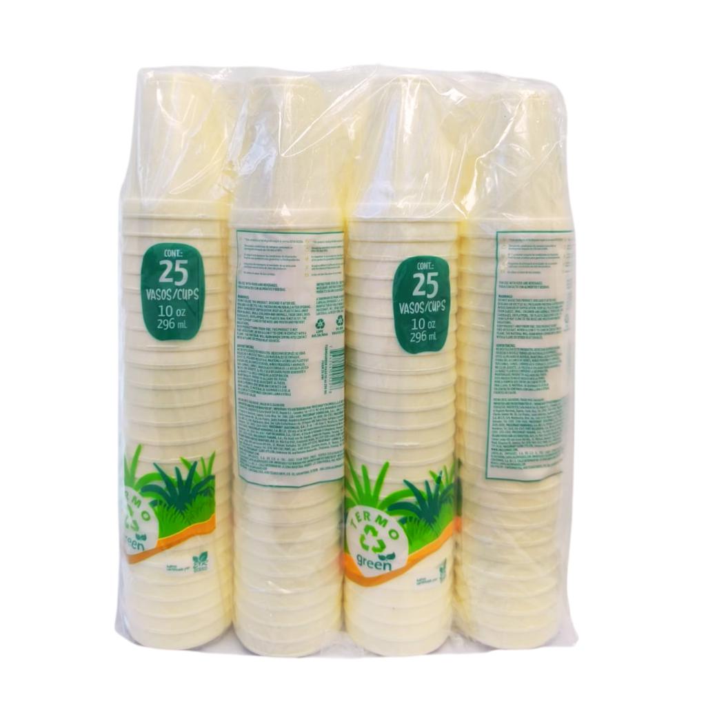 Termogreen Vasos Desechables de Espuma 200 Unidades / 295 mL / 10 oz