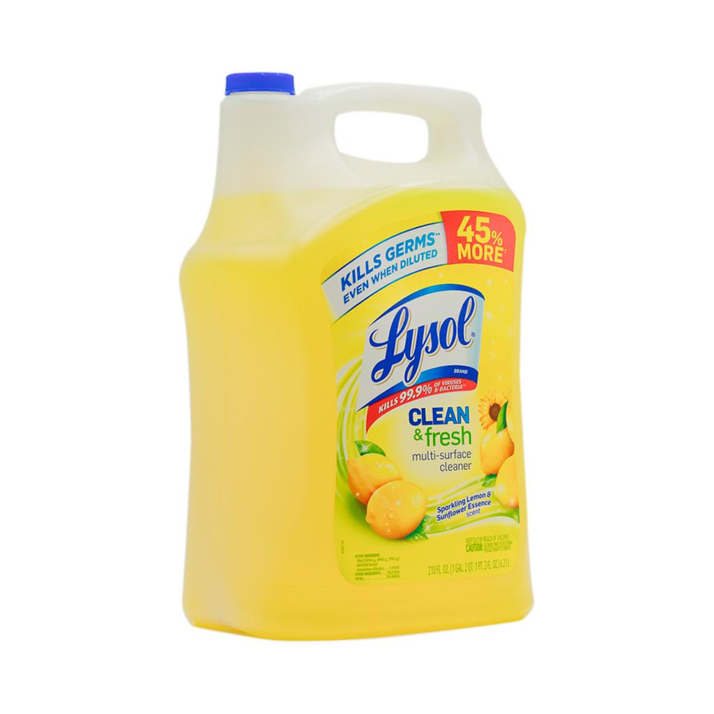 Lysol Limpiador Desinfectante Multiusos Clean and Fresh 6.21 L / 210 oz