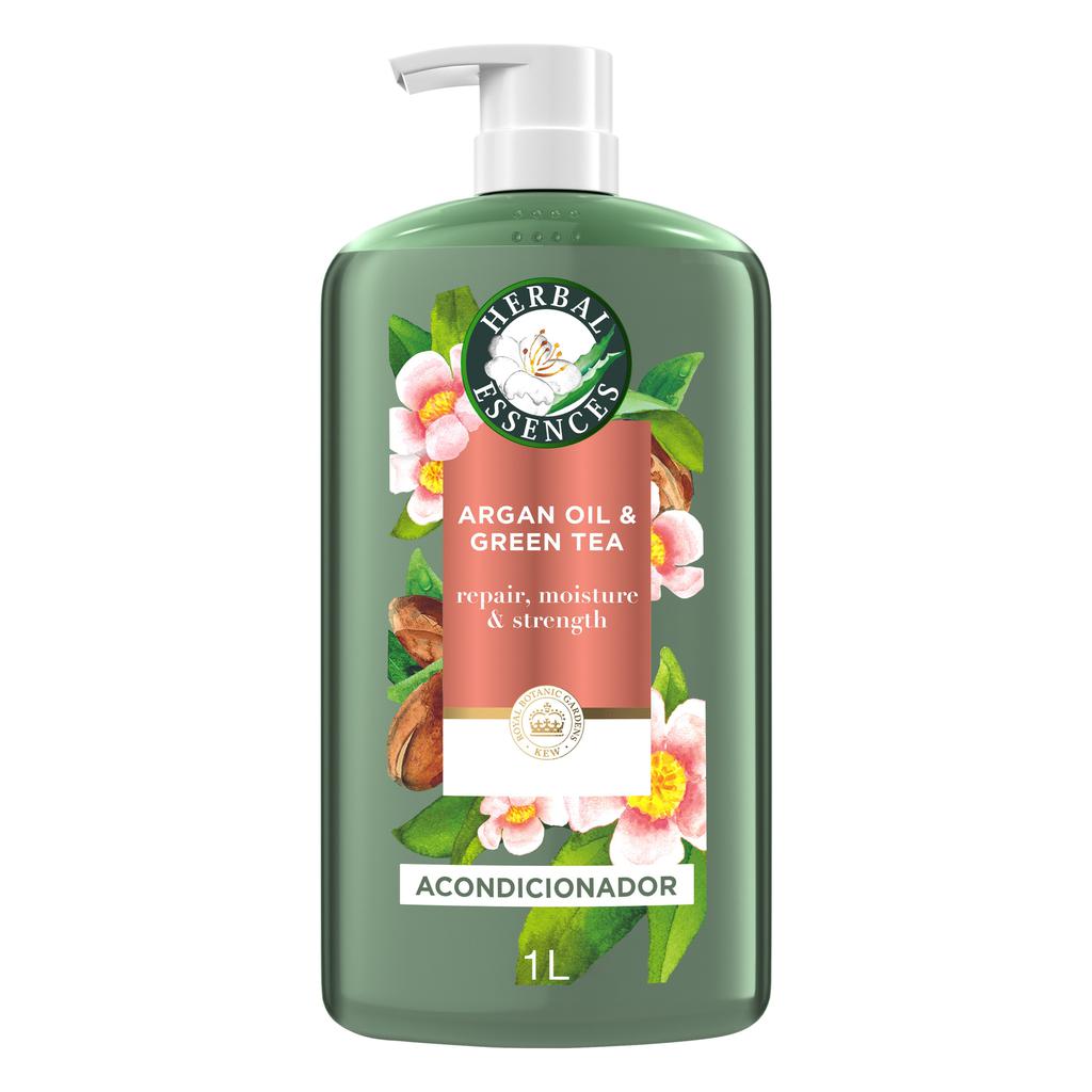 Herbal Essences Acondicionador de Aceite de Argán y Té Verde 1 L / 33.8 oz