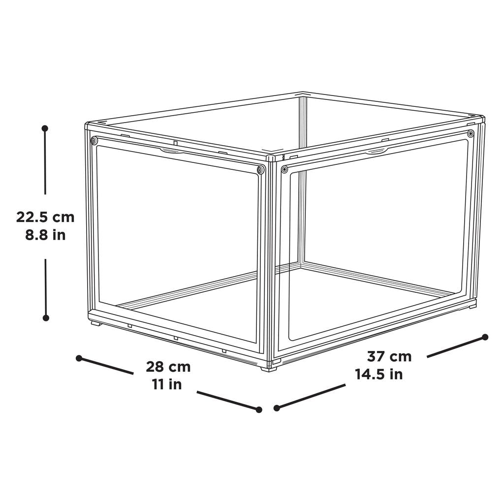 Agbox Caja Apilable para Zapatos 4 Piezas