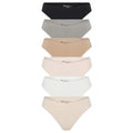 Member’s Selection Panties para Mujer Talla XL de Corte Alto y Estilo Bikini 6 Unidades