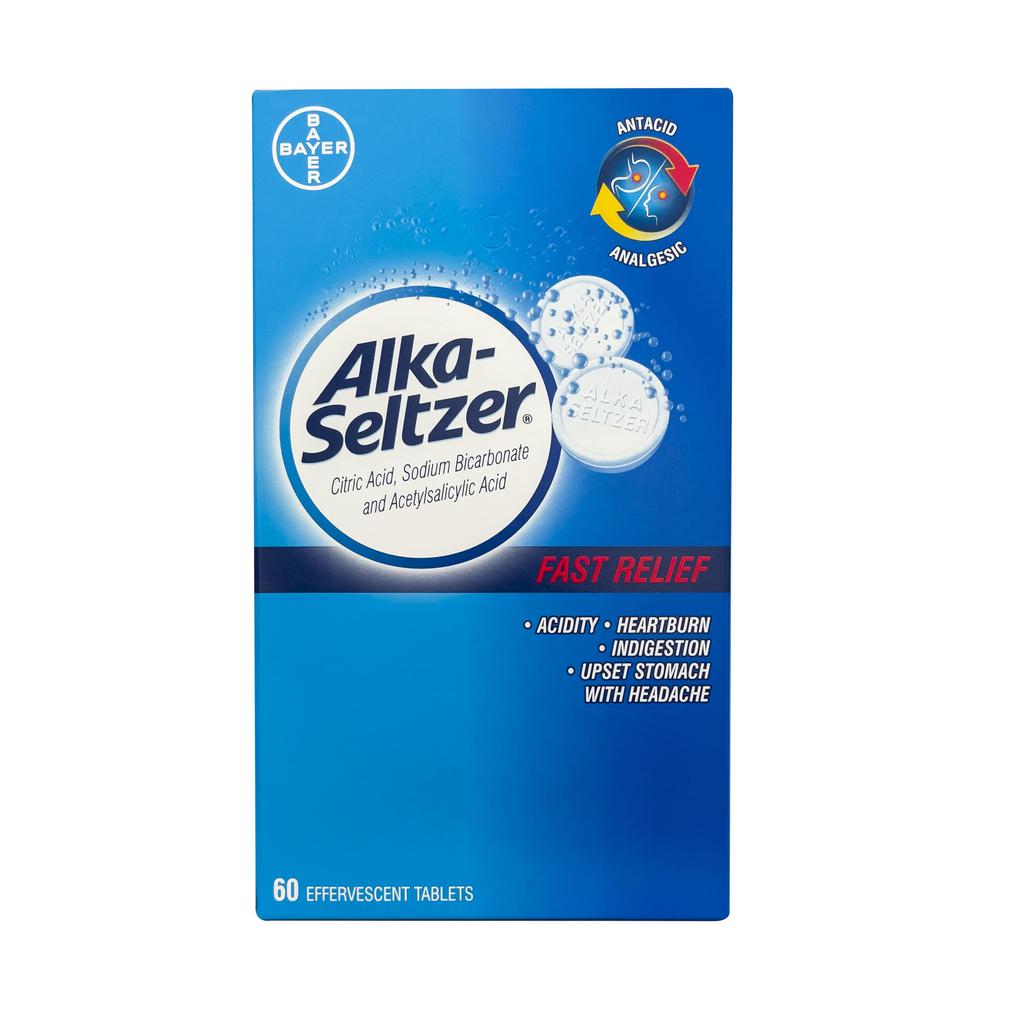 Alka Seltzer Antiácido 60 tabletas