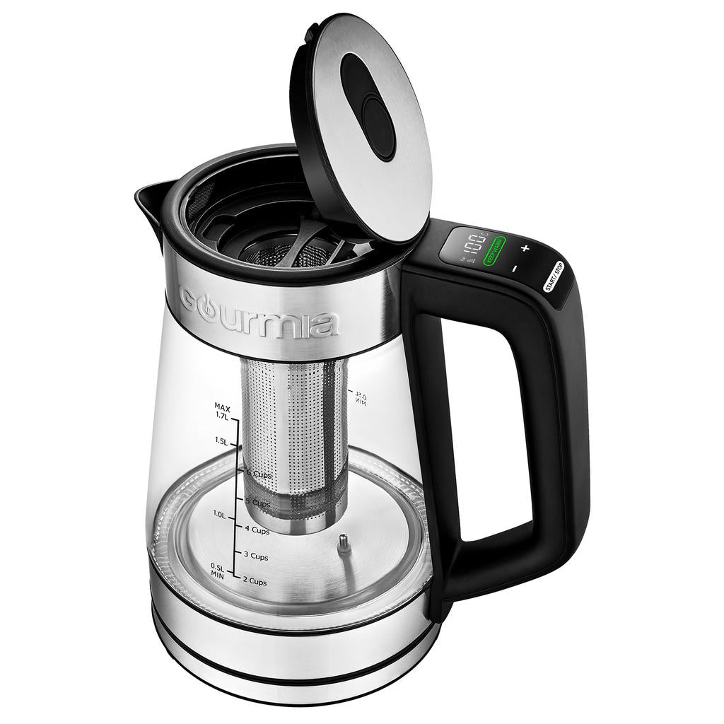 Gourmia Tetera Inalámbrica con Asa y Panel de Control Digital 1.7 L / 57.48 oz