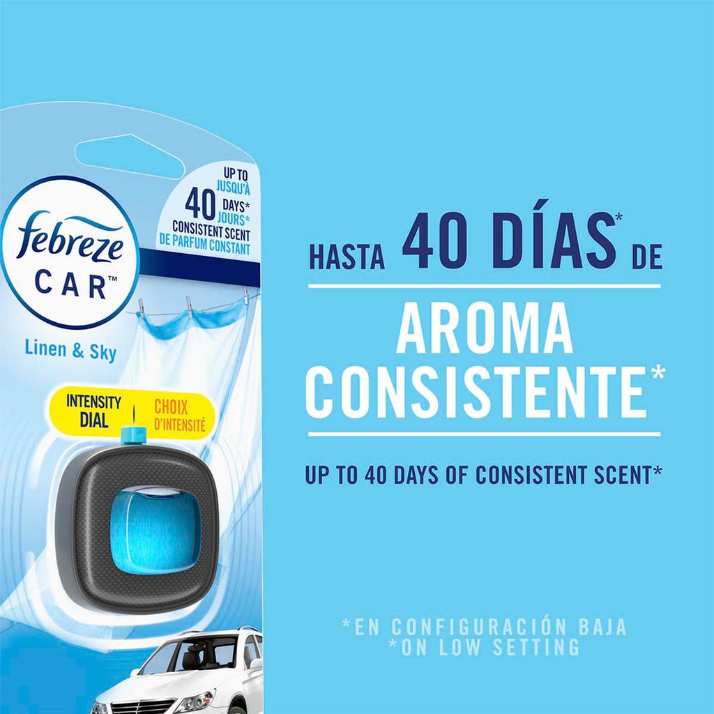 Febreze Car Aromatizante para Carros con Control de Intensidad 5 Unidades