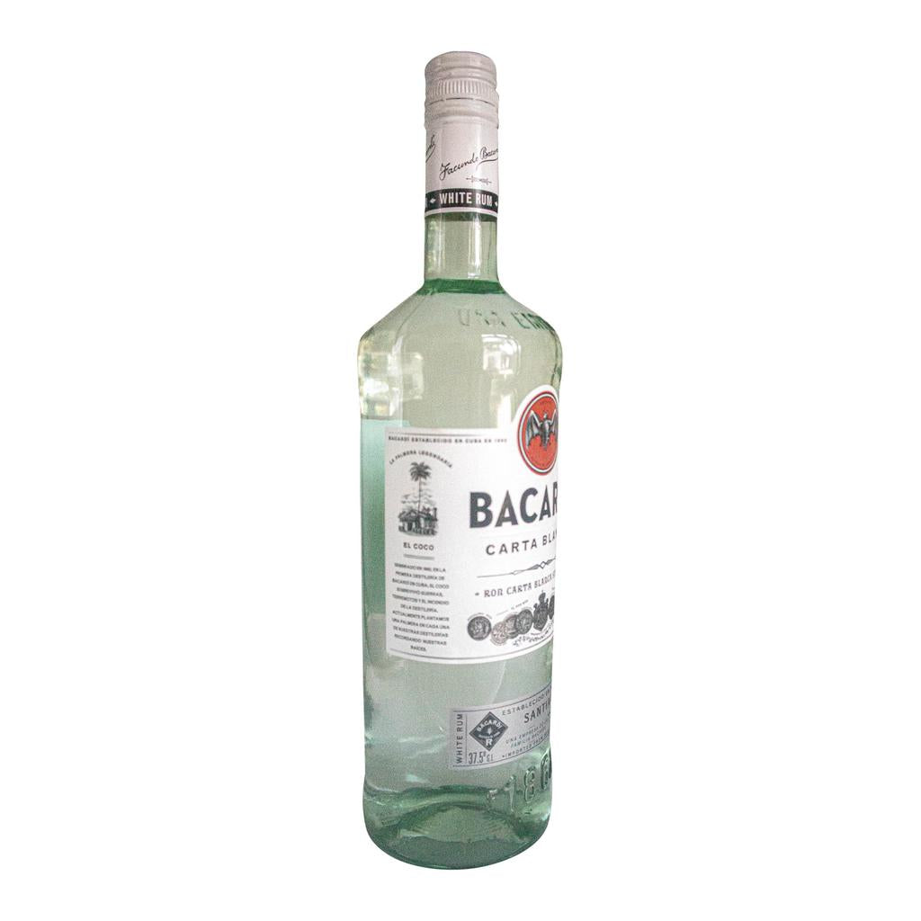 Bacardi Carta Blanca Ron Blanco con Notas de Almendras y Vainilla 980 mL