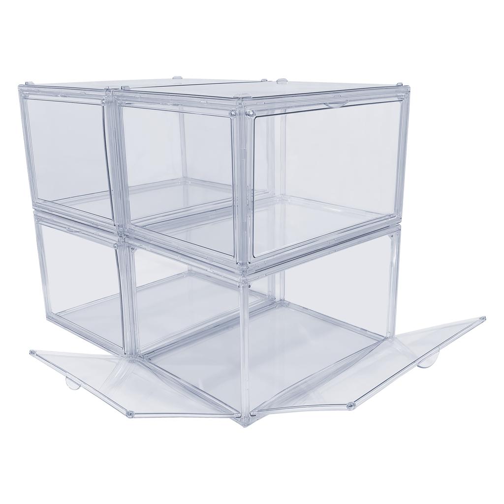 Agbox Caja Apilable para Zapatos 4 Piezas