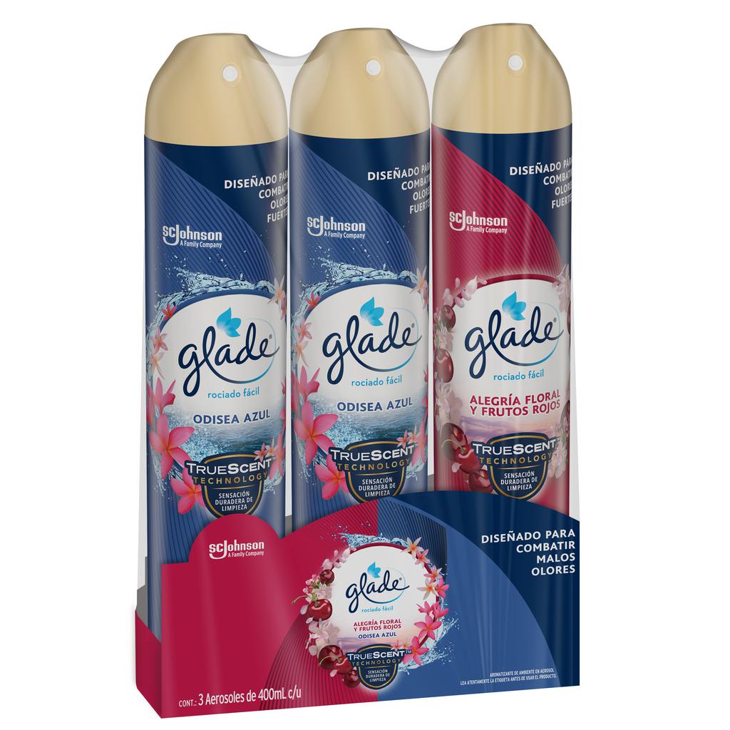 Glade Aerosol Aromatizante Surtido 3 Unidades / 400 mL / 13.52 oz