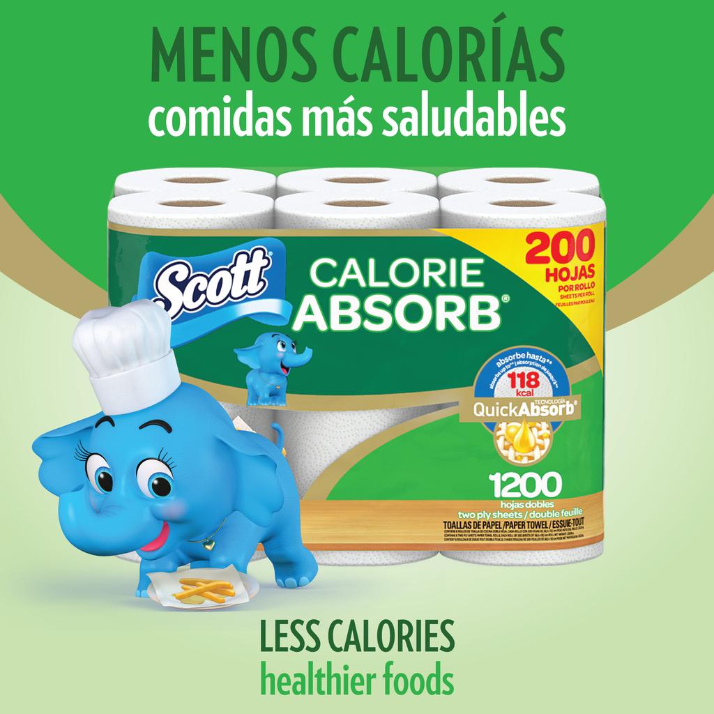Scott Calorie Absorb Toalla de Papel Absorbente 6 Unidades / 200 Hojas