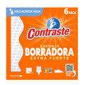 Contraste Esponja Borradora Extra Fuerte 6 Unidades