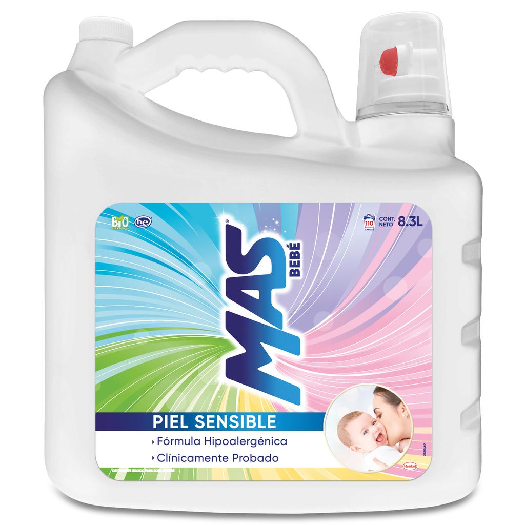 Mas Bebé Detergente Líquido para Ropa 8.3 L / 280 oz