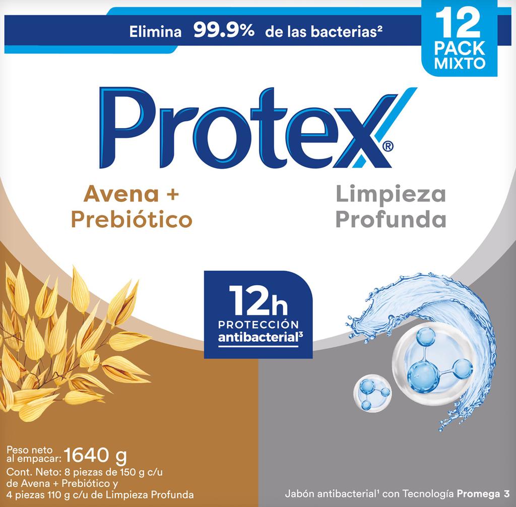 Protex Jabón de Baño Surtido en Barra 12 Unidades