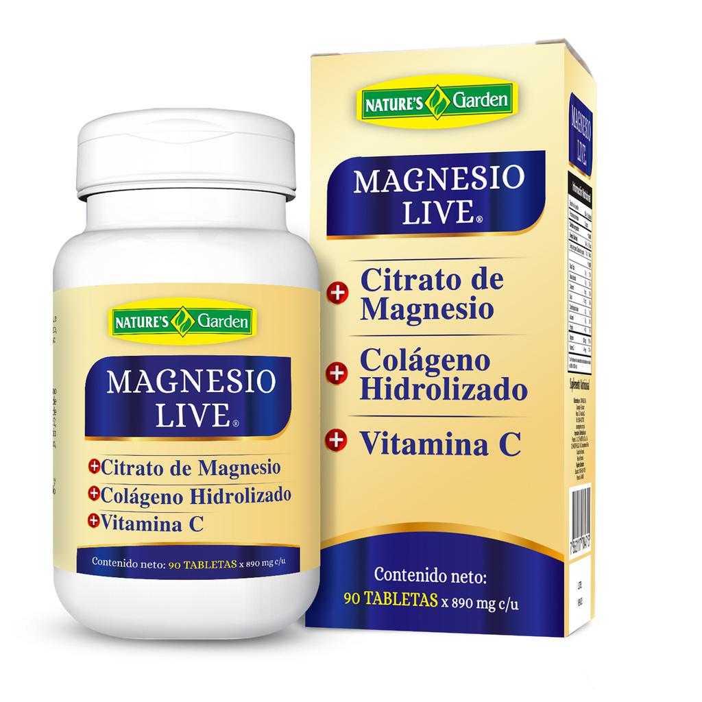 Natures Garden Magnesio Live 90 Unidades