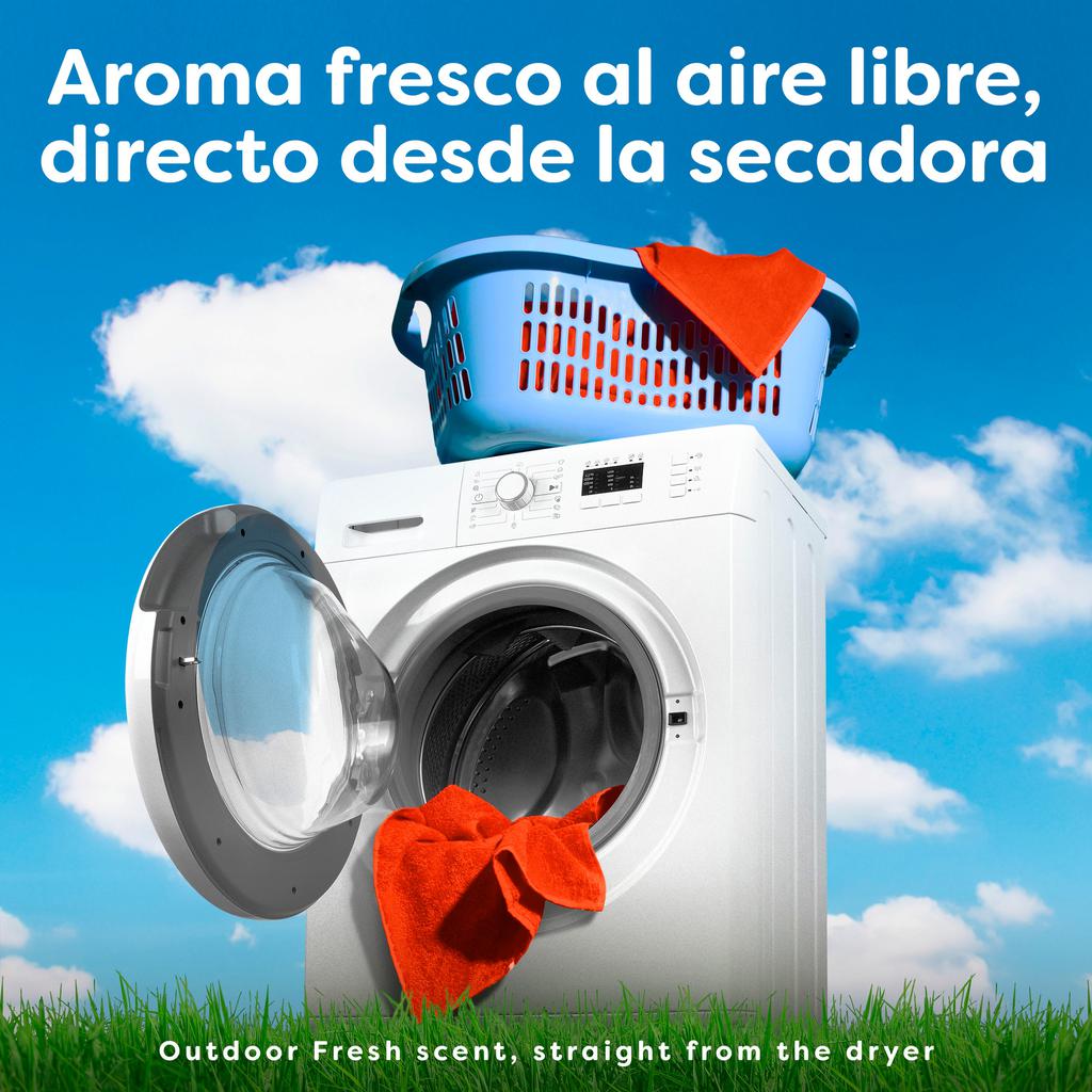 Bounce Hojas para Secadora Outdoor Fresh con Suavizante 320 Unidades