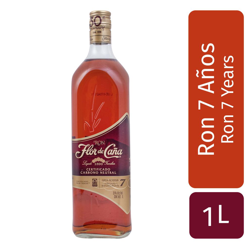 Flor de Caña 7 Años Ron Añejo 1 L / 33.8 oz