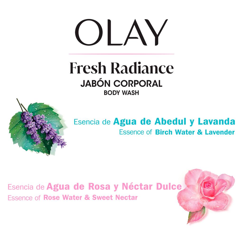 Olay Gel de Baño Corporal Fresh Radiance 2 Unidades / 1.03 L / 35 oz