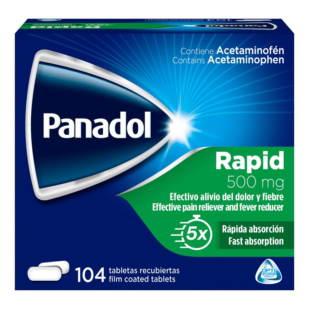 Panadol Rapid Rápida Absorción 104 Tabletas Recubiertas
