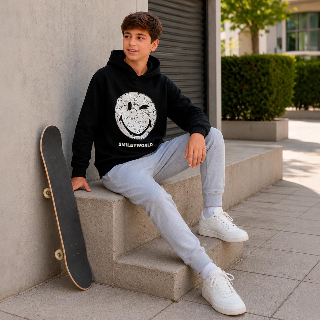 SmileyWorld Sudadera Hoodie Unisex para Niños y Niñas
