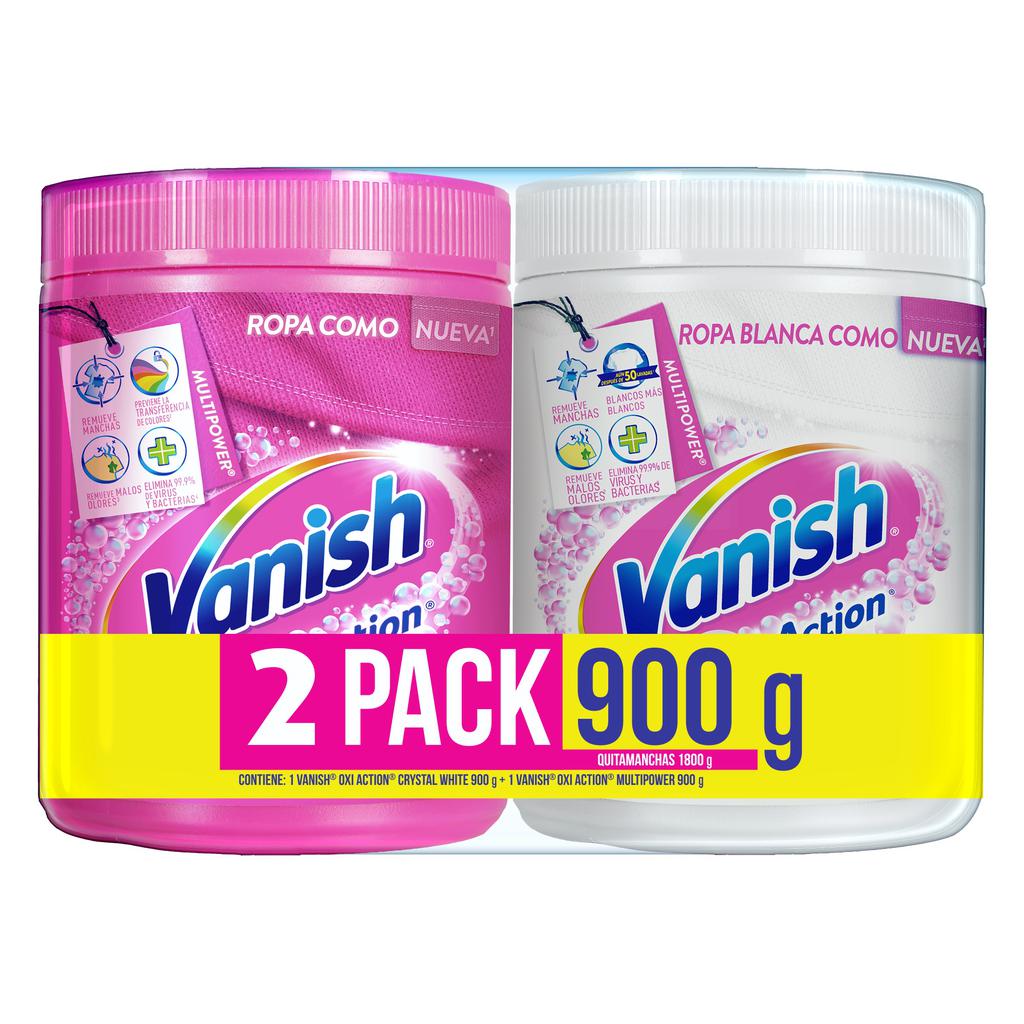 Vanish Quitamanchas en Polvo 2 Unidades / 900 g