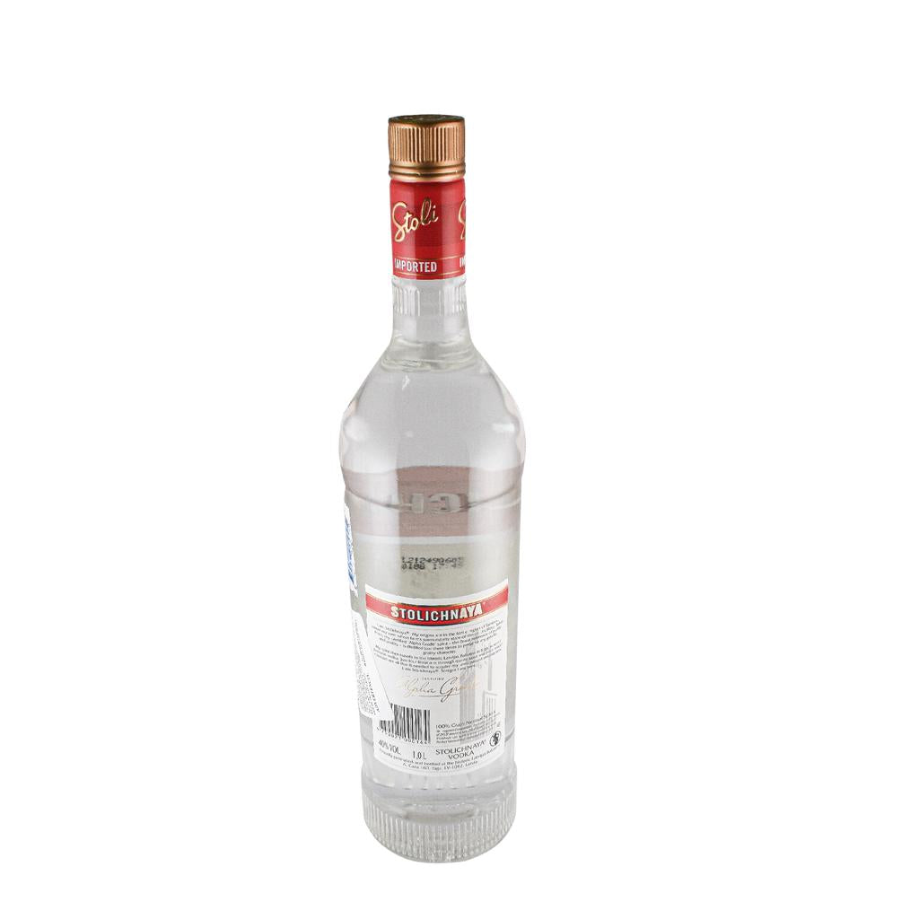 Stolichnaya Vodka Premium Suave de Estilo Clásico 1 L / 34 oz