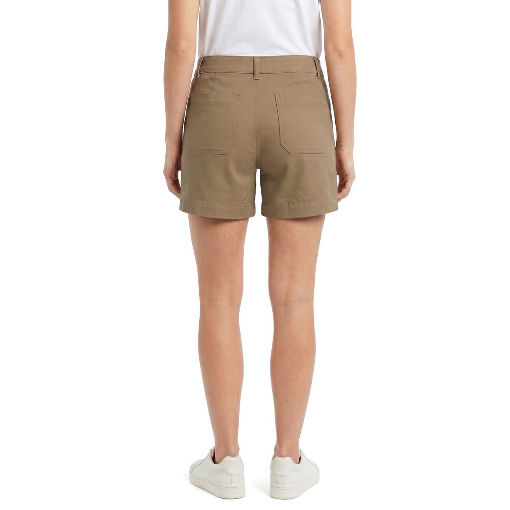 Tailor Vintage Short con Bolsillos y Cintura Elástica para Mujer