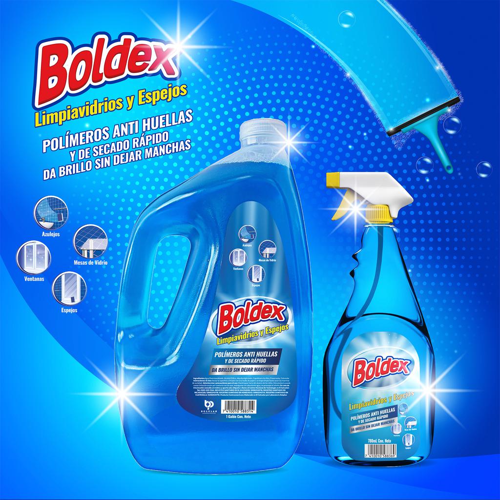 Boldex Limpia Vidrios 3.78 L + Válvula 780 mL