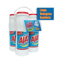 Ajax Triclorín con Cloro Limpiador Multiusos en Polvo 4 Unidades / 600 g