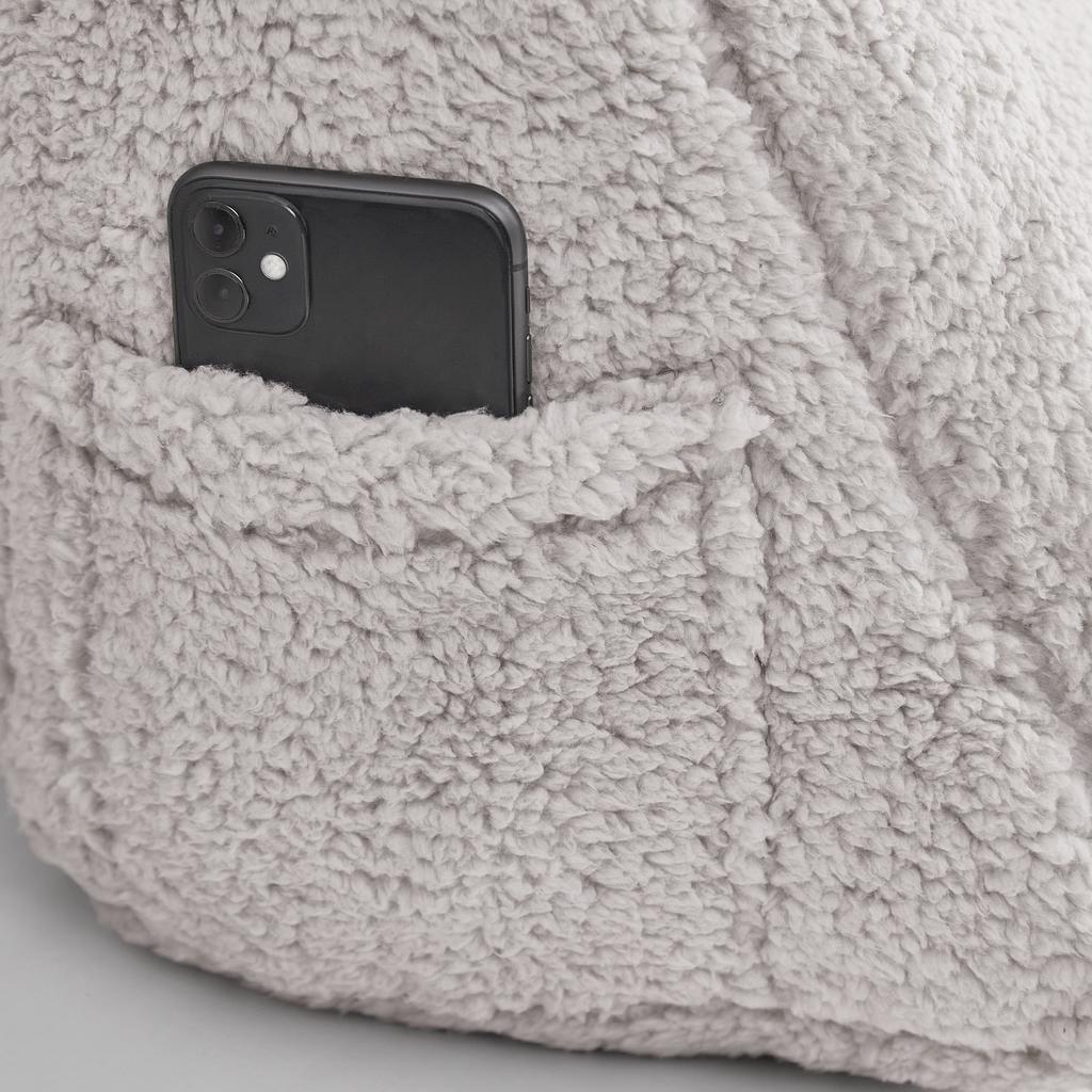 Almohada en Cuña Sherpa con Bolsillo Lateral