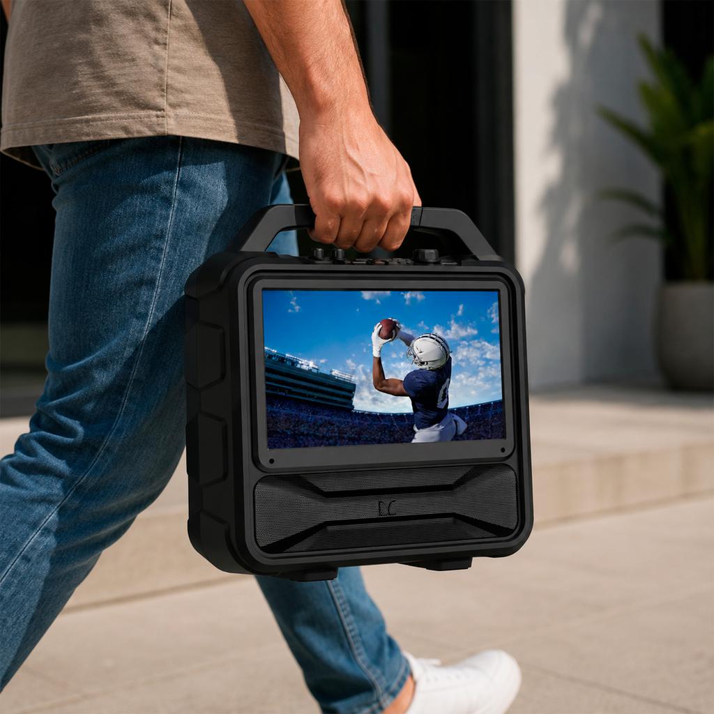 Monster Altavoz Bluetooth Portátil con Pantalla LCD Integrada 39.62 cm / 15.6" Pulgadas MNVISION156-C