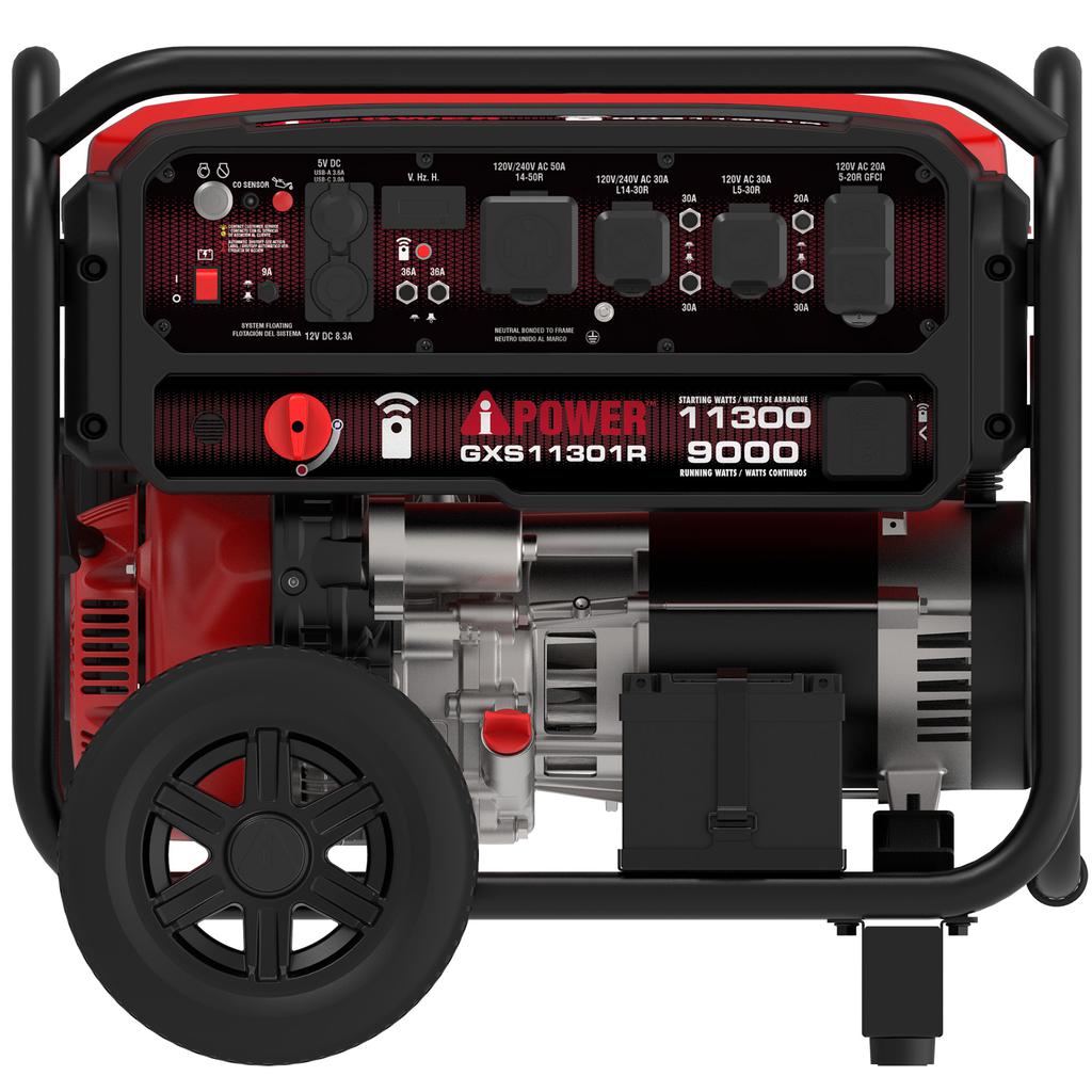 A-iPower Generador Portátil con Control Remoto y Sensor de Monóxido de Carbono