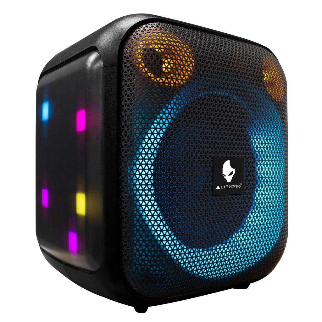 AlienPro Altavoz Portátil Bluetooth con Iluminación LED Cubix