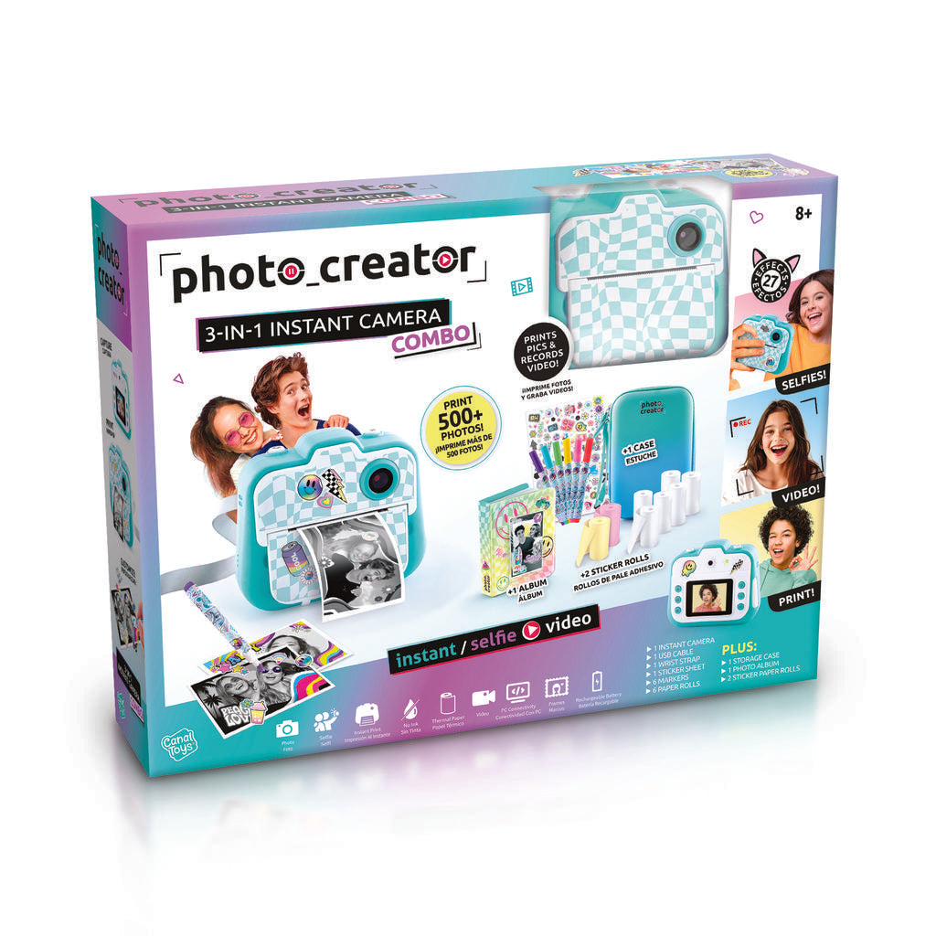Photo Creator Kit de Cámara Instantánea de Fotos Digitales 3 en 1