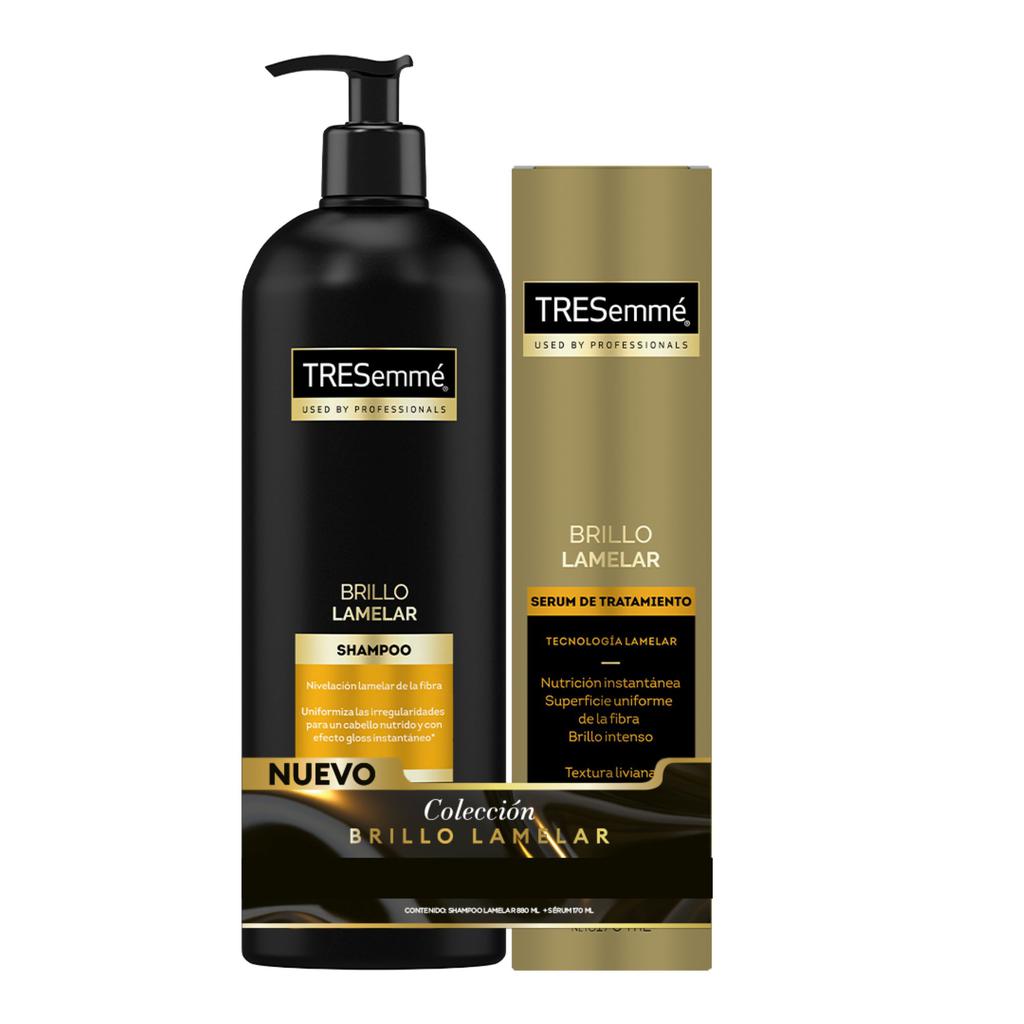 TRESemmé Brillo Lamelar Set Shampoo 880 mL + Sérum de Tratamiento 170 mL