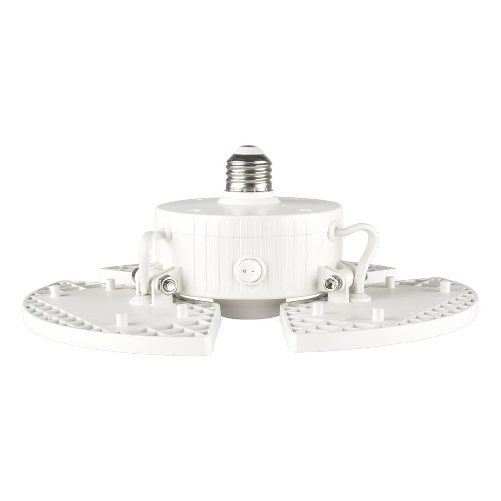 Green Watt Luz LED Blanca de Garaje 3 Cabezas Ajustables